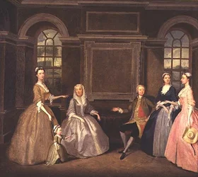 Die Familien Broke und Bowes, 1740